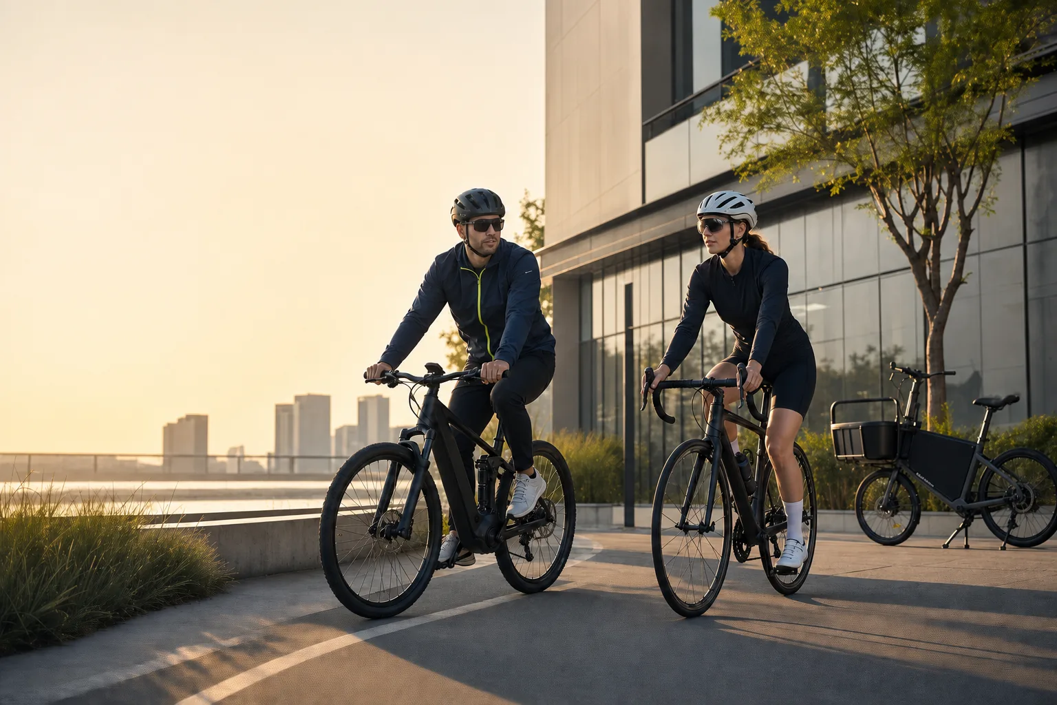 LOONG electric, road and cargo bicycles in an international urban riding environment
