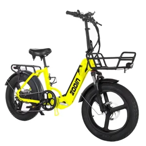 1000W 48V Fat-Tire Folding Electric Mountain Bike, 20-Inch Folding Electric Hybrid Bike, E-Bike