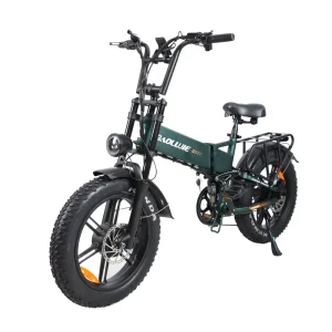 1000W Aluminum Alloy Folding Electric Bike for Adults 20″ Fat Tire Mountain City Bike Front Hub 48V18AH Lithium Battery E-Bike