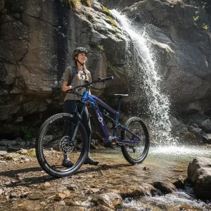 1000W Mid Drive Big Power Racing Full Suspension Soft Tail Electric Mountain Bike