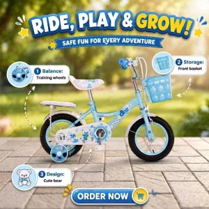 12 14 16 18 Inch Princess Kids Bicycle with Training Wheels Children Bike for 3-10 Years Old