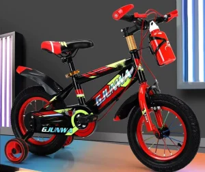 12 14 16 Inch Girls Steel Bicycle with Pink Wheel Plastic Basket Single Speed Ordinary Pedal Disc Brake System for Kids