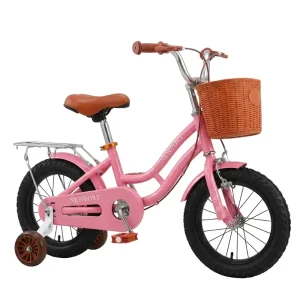 12 14 16 Inches Kids’ Bicycles for Boys Girls Lightweight Aluminum Alloy Body Single Speed Steel Rim Training