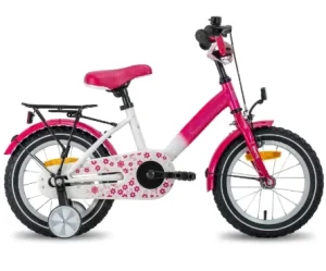 12/14 Inch Bike for Boys Steel Frame Rear Carrier Foot Brake Single Speed Ride-On Toy with Ordinary Pedal