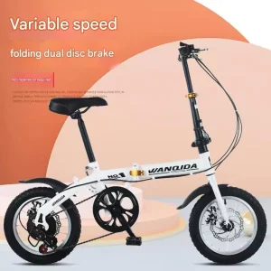 12 Inch 14 Inch Unisex Single Speed Variable Speed Folding Small Wheel Bicycle Commuting Carbon Road Bike