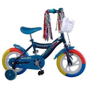 12-Inch Kids Bike with Blue EVA Tire and Steel Fork BMX Frame Single Speed Gears