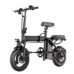 14-Inch 400W 48V Lithium Battery Max Speed 25km h Double Suspension Front Rear Disc Brakes New Bike Folding Electric Bicycle
