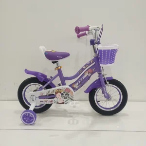 14 Inch Aluminum Fork Single Speed Double V Brake Sports Kids Bicycle with Training Wheels Basket Kids Bike for 3-8 Years Old