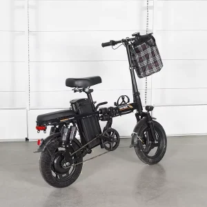 14 Inch Mini Electric Bicycle 400W Folding Rear Suspension 32 km h Adult Commuting City Park Lithium Battery