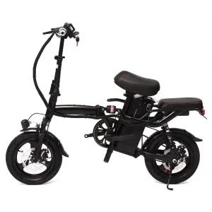 14inch Electric Bicycle Two Seats Folding E Bike 250W Electric Bike