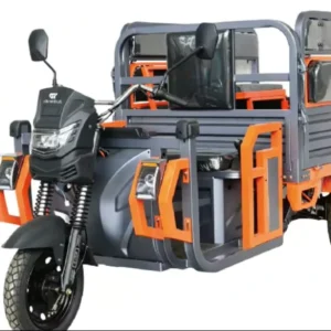 1500W 72V Electric Cargo Tricycle with Foldable Seats Heavy Load 500kg