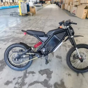 1500W Rated 45km Range Electric Off Road Bike Permanent Magnet Synchronous Controller Front Rear Disc Brakes