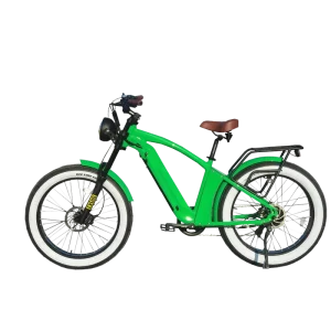 15Ah Integrated Battery 48V 750W Hybrid Electric Bicycle, 26-Inch Fat-Tire Beach Bike, Adult Step-Through Electric City Bicycle
