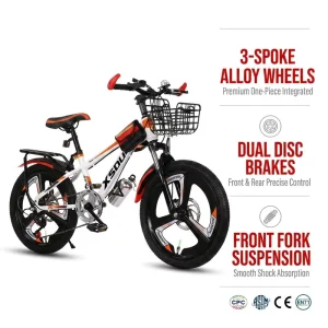 16 18 20 22 Inch Single Speed Bisicleta Children Bike Boy Cycle Kids Bicycle for 10-13 Years Old