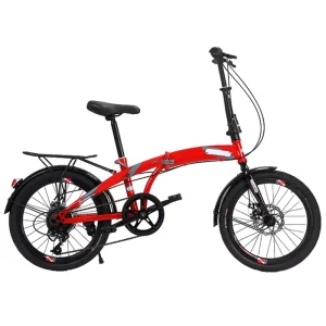 16 20 Inch Carbon Steel Frame Mini Mother and Child Foldable Bicycle Light Weight Children Adult Anti Theft Lock Folding Bike