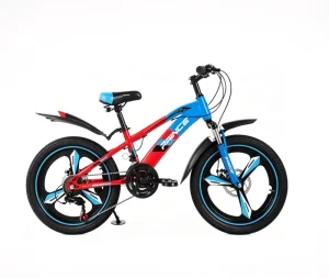 16 20 Inch Kids Mountain Bike Boys Girls 12 Speed Suspension Fork Durable Steel Frame Disc Brake OEM Supported Plastic Basket