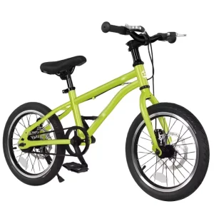 16 20 Inch Single Speed Belt Drive Disc Brake Bike Steel Fork Ordinary Pedal Youth Mountain Bike for Boys Aged 6 16