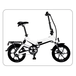 16 Inch 36V 250W Folding Electric Bicycle Power Lithium Battery Bike Ultra-light Portable Power Bike
