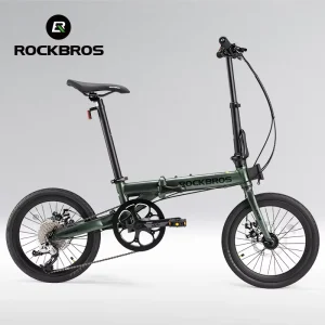 16 Inch Adult Student Work Commuter Folding Bicycle Portable Folding Bike 9-speed Shift Disc Brake Men Women Bike