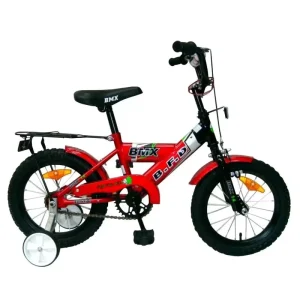 16 Inch BMX Children’s Bicycle Unisex Single Speed Steel Frame Training Wheels Pneumatic Tires Adjustable Saddle 5 8 Years