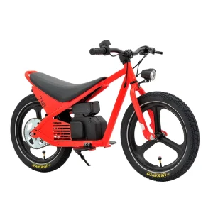 16-Inch Electric Balance Bicycle for Kids 3-12 Years Old E-Balance Bike with Lights for Ages 2+ Brake Line Braking System
