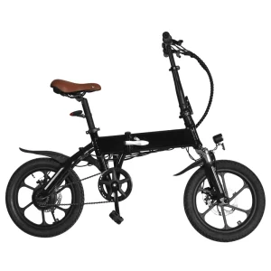 16 Inch Foldable Ebike 250W 36V Full Suspension Fat Tire Folding Electric Bike for Unisex