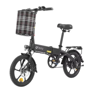 16 Inch Folding Electric Bicycle Adult Off Road Ebike with 250W 7.5AH Lithium Battery City Bike