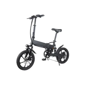 16 Inch Folding Electric Bike Adults 350W Brushless Motor 36V 7.5Ah Lithium Battery 50km Range 7 Speed Digital Electronic