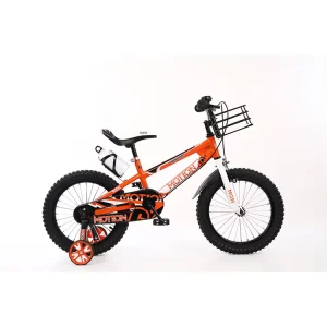 16 Inch Single Speed Pedal Boys and Girls Mountain Bike with Steel Fork and Training Wheels