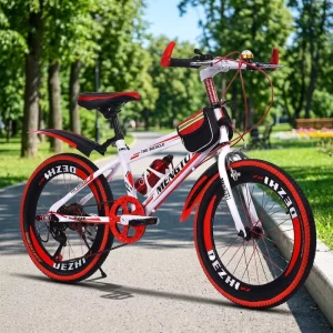 16″ Kids Mountain Bike for Boys Girls 3-12 Years High Carbon Steel Soft-Tail Frame Single Speed Aluminum Alloy