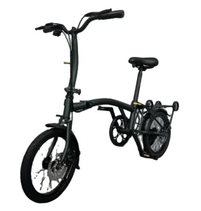 16″ Tri Folding 9 Speed Road Bike with Disc Brakes Lightweight Portable Commuter 15kg