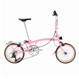 16-inch 7/9-speed C Brake Tri-folding Lightweight Road Bike Chromoly Steel S/M bar Aluminum Wheels 150kg Load Capacity