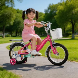 16 inch Wheel Kids’ Bike Girls’ City Dirt Bike Single Speed Bicycle Safe Seat Children’s Bike Bicycle