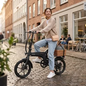 16Inch Electric Bike Folding with Ultra Light Magnesium Alloy Frame for Daily Commute