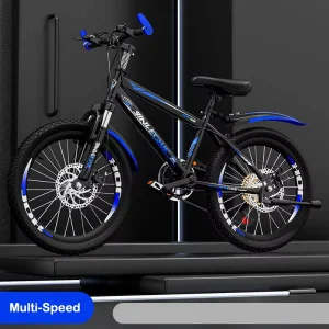 18/20/22/24 Inch Bike Boys Girls Bicycles with Front and Rear Disc Brakes Mountain Bicycle with Suspension Fork