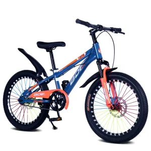 18/20/22-Inch Kids Bikes Durable Steel Frame Disc Brake Children’s Bicycle Adjustable Height for Ages 6-12
