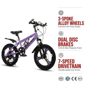 18 Inch Steel Children Mountain Bike Teen Single speed Bicycle Suitable for Both Boys and Girls