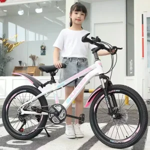 18″ Teens Multi-Color Bicycle for Girls Outdoor Leisure Ride Children Alloy Rim Bike