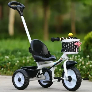 2-5Years Kids Baby 3 in 1 Handle Tricycle Car Basket Pedal Wheel Bike Children Toddler Walking Balance Bicycle