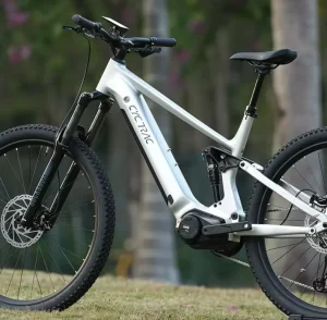2-Speed 500W Mid-Drive E-Fat Bike with Torque Sensor 48V 15Ah Hidden Battery Mountain Bike