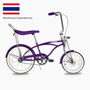 Fashion Classic 20-Inch Lowrider Bicycle, Single-Speed, with Springer Fork, High-Rise Ape-Hanger Handlebars and Rear Coaster Brake
