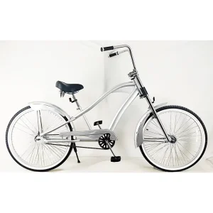 Single-Speed Spring Fork Coaster Hub Beach Cruiser Bicycle, 20-26 Inch, Black