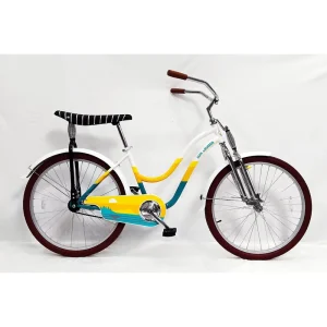Single-Speed Spring Fork Coaster-Brake Hub Beach Cruiser Bicycle, 20–26 Inches, Black