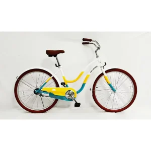 20-Inch Steel-Frame Cruiser Bicycle with Coaster Hubs, Beach Bike