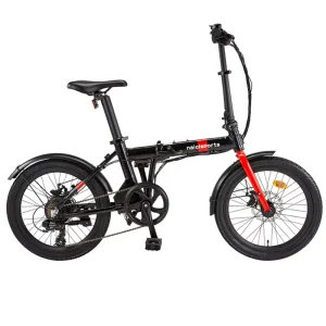 20″ Aluminum Alloy Folding E Bike for Urban Commuting 7 Speed Seatpost Battery Disc Brake KENDA Tires