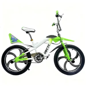 20” BMX Bike Freestyle Steel Single Speed Fixed Gear Bicycle F R V Brake Show Bicycle Stunt Acrobatic Bike