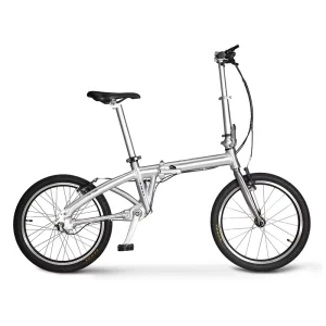 20″ Europe Standard Aluminum Alloy Folding Bike 3 Speed Shaft Drive Disc Brake Chromeless Folding 100kg Load Capacity