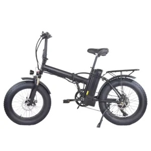 20-Inch 7-Speed Electric Folding E Bike With Disc Brake Aluminum Frame Integrated 36v 13ah Rear Hub Motor Lithium Battery