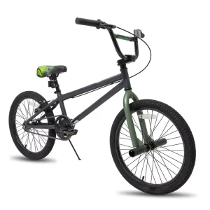 20 Inch BMX Bikes for Extreme Sports Freestyle Dirt Jump with Single Speed and Steel Fork Ordinary Pedal