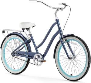 20 Inch Beach Cruiser Bike Girls Cycle Bicycle Yellow City Bike
